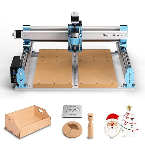 Genmitsu CNC Router Machine 4040-PRO for Metal Acrylic Cutting Milling, GRBL Control, Lead Screw Driven, 3 Axis Engraving, Working Area 15.7” x 15.7” x 3.1”