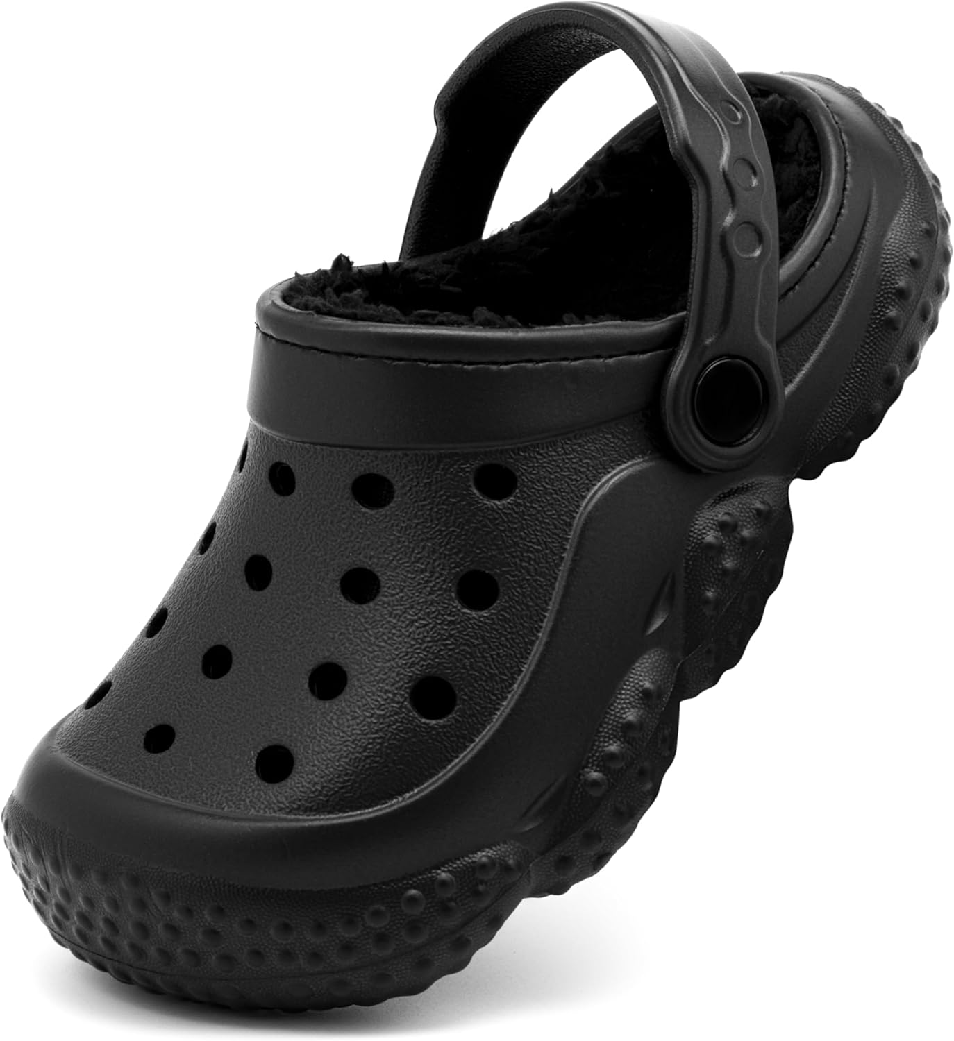 INMINPIN Kids Girls Boys Fur Lined Clogs Fuzzy Slippers Toddler Winter Warm Garden House Shoes Indoor Outdoor