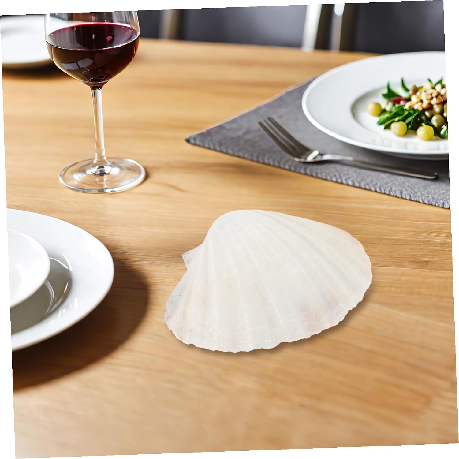 ABOOFAN 12pcs Natural Seashell Plates for Baking and Cooking Elegant Food Trays Lightweight and Tableware for Home Use and DIY Crafts