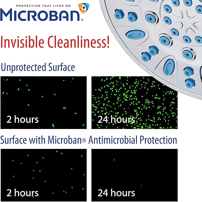 Ducha de Mano AquaDance Alta Presión 6 Funciones Anti-Obstrucción miniatura 4