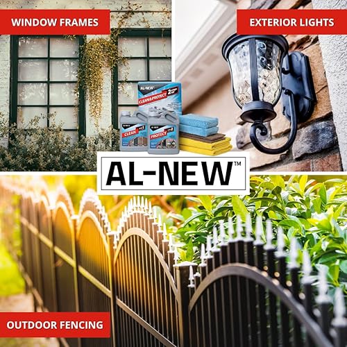 Miniatura 2 de AL-NEW Kit de limpieza y protección de 2 pasos | Limpia, restaura y protege tus muebles de patio al aire libre, puertas de garaje, luces exteriores,
