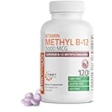 Bronson Methyl B12 5000 mcg Vitamin B12 Methylcobalamin Energy & Brain Support, 120 Lozenges