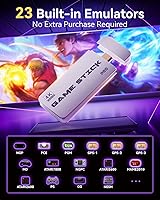 Vista 2 de 2026 Upgraded Retro Gaming Console Stick, Classic Video Games Stick with 4K HDMI, Built-in 23 Emulators, 20000+ Games - Plug & Play TV Video Gaming