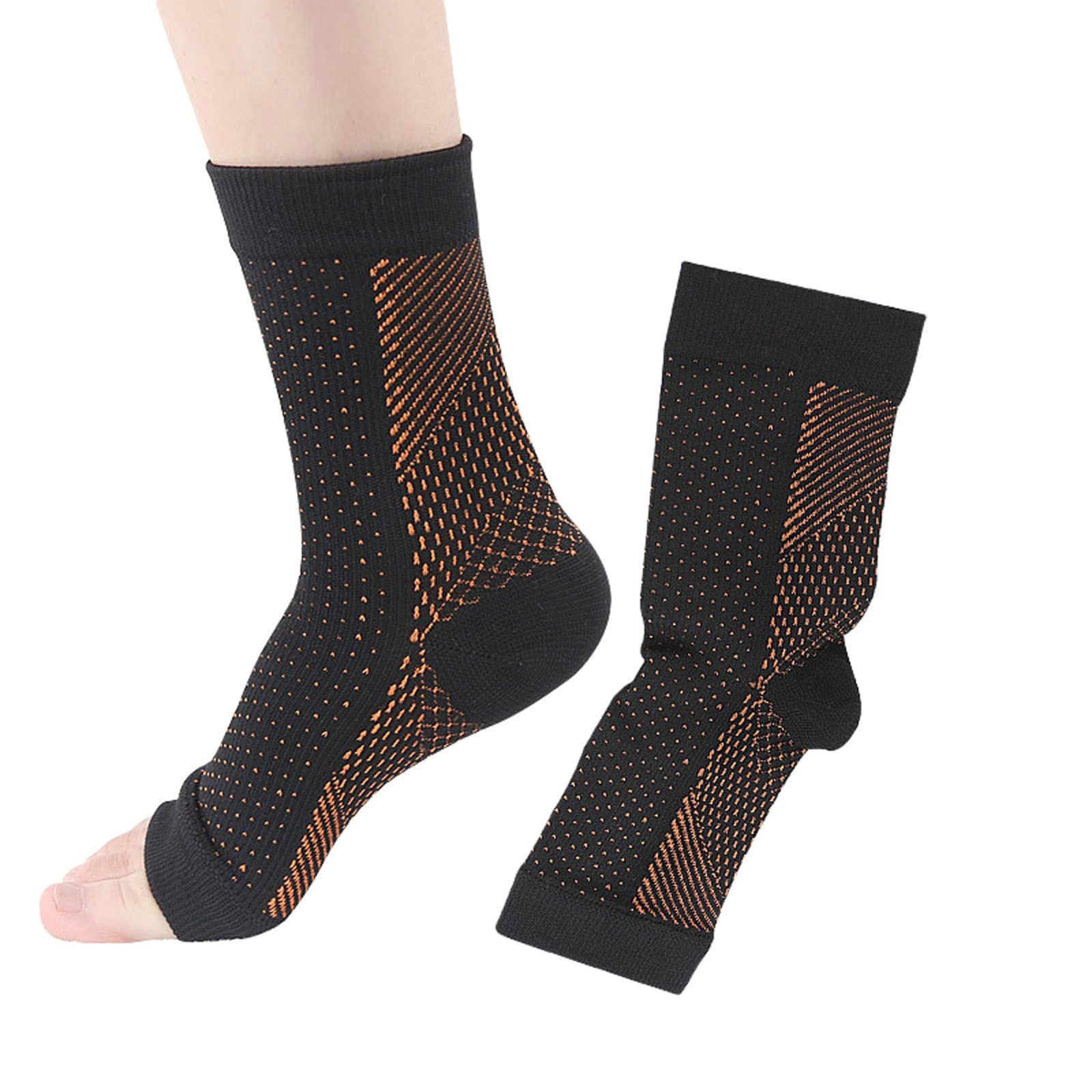 HERSILUnisex Socks Comfortable Ankle Heel Function Compression Heel Socks Thick Mens Socks