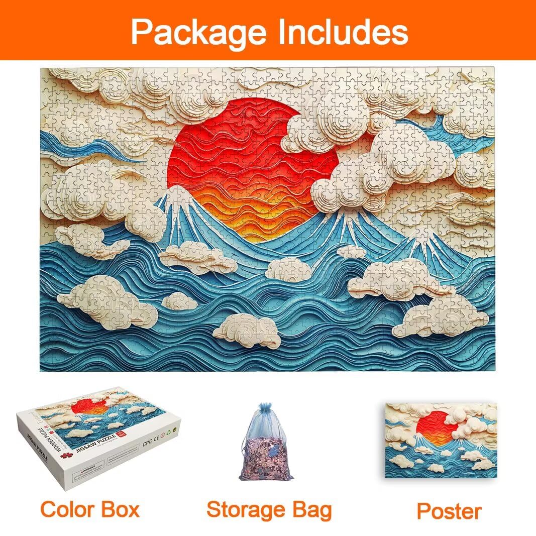 Puzzle Tramonto, Puzzle 1000 Pezzi Adulti per Decor, Regalo Donna -8424
