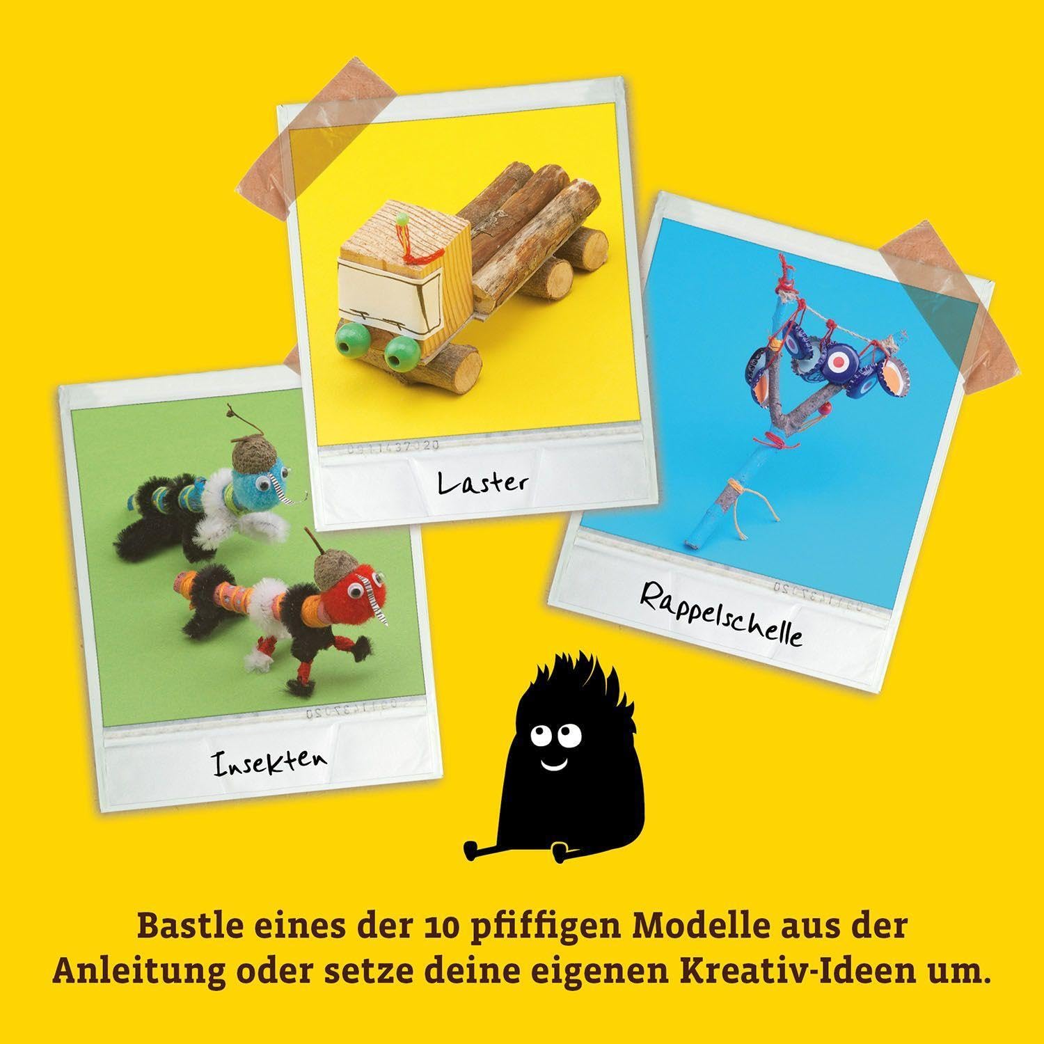 Kosmos 604462 AllesKönner-KCassetta per seghe e Progettazione, con Sega e Materiali Colorati per Avventure Creative nella Natura, Set Fai da Te per Ragazze e Ragazzi a Partire dagli 8 Anni, Arancione
