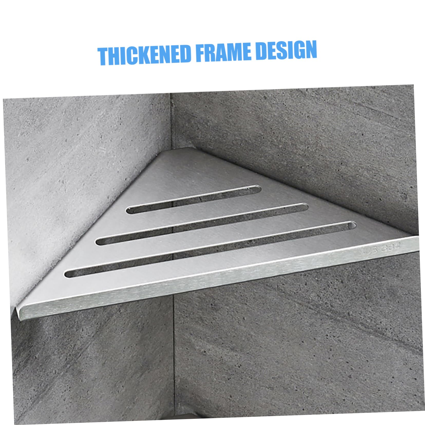 Alipis Estante De Ducha De Esquina 304 Acero Inoxidable Antióxido Resistente Estantería Montada Pared Para Baño y Cocina Almacenamiento Colgante Sin Taladro