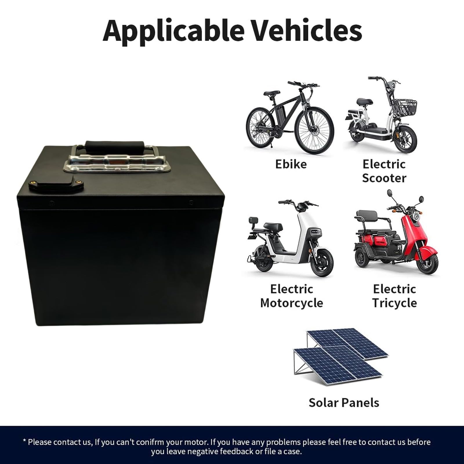 Batteria agli ioni di Litio 13S5P da 48V/60V/72V 20Ah per e-Bike con Caricabatterie, BMS Integrato, per Motori di Biciclette e Scooter elettrici da 250W, 500W, 750W e 1000W 48V 20Ah