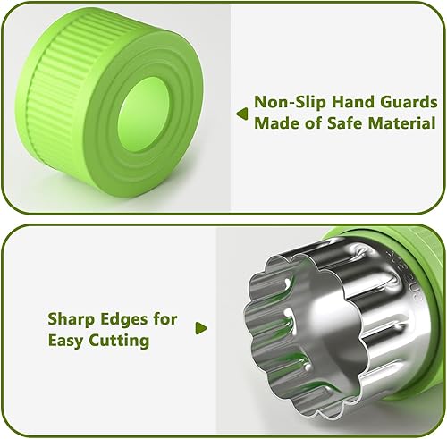 Miniatura 5 de Juego de 6 piezas de moldes para cortar verduras, mini cortadores de galletas, moldes para hornear galletas de frutas y pastelería