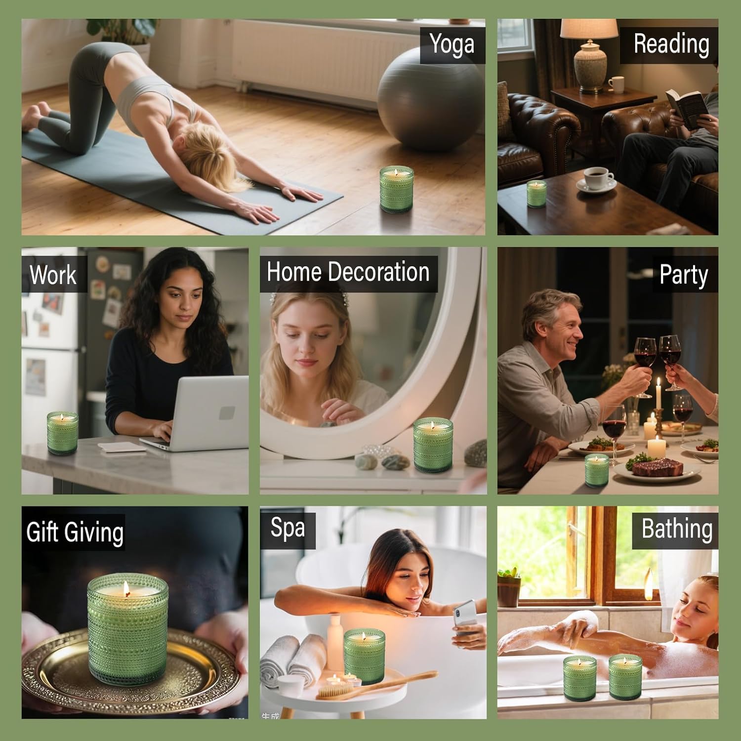 Balsam Cedar Scented Candles for Christmas Decor, Soy Scented Candle for Home Large Jar Candle, Aromatherapy Candle Over 60 Hours Christmas Candles Ideal Holiday Gift - Image 8