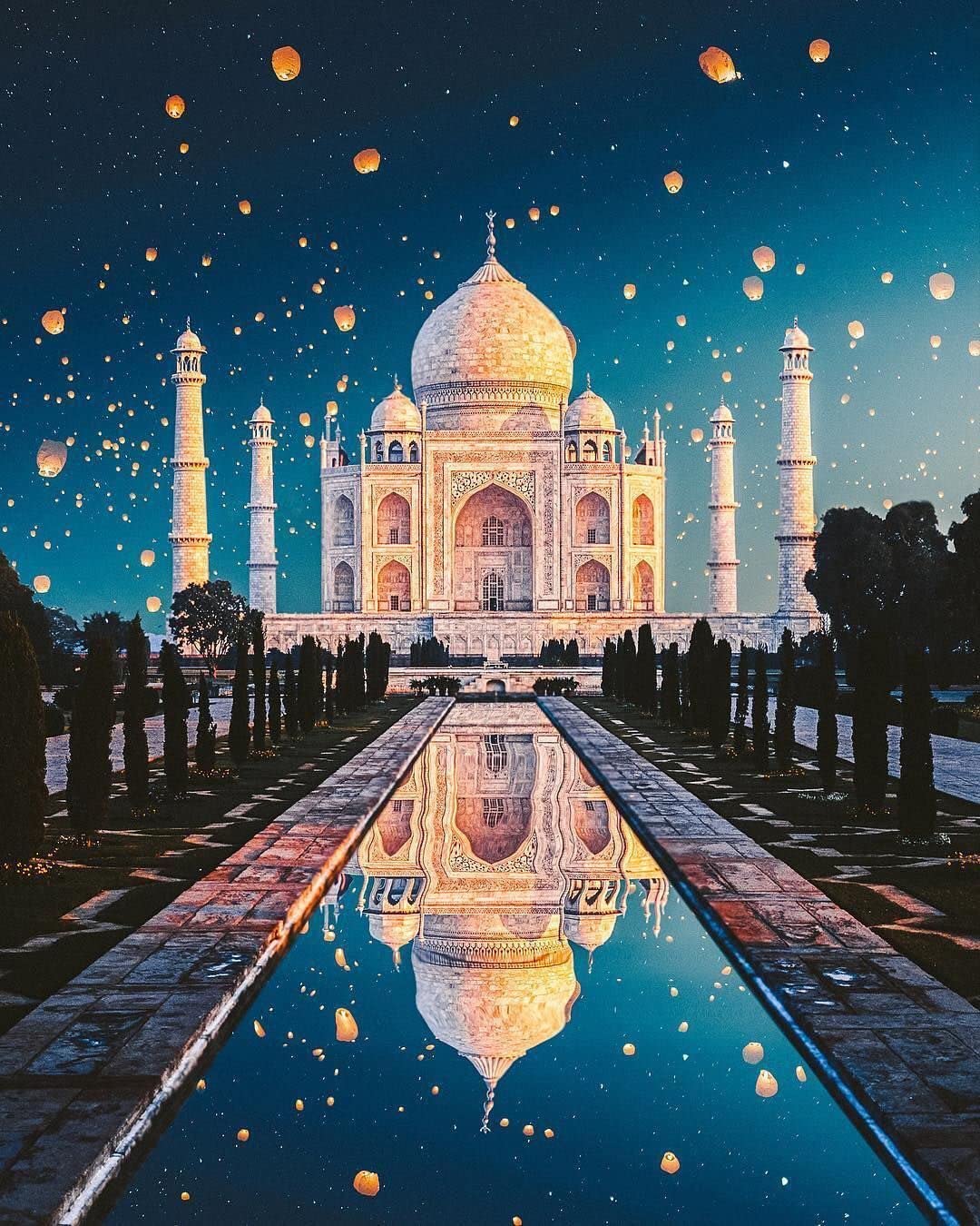 ULTIMATE MART Taj Mahal poster12x18 inch
