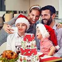 Vista 2 de Moldes de Silicona Grandes de Navidad 3D Molde de Papá Noel Moldes de Muñeco de Nieve Moldes de Reno Molde de Fondant Moldes para Galletas Chocolate