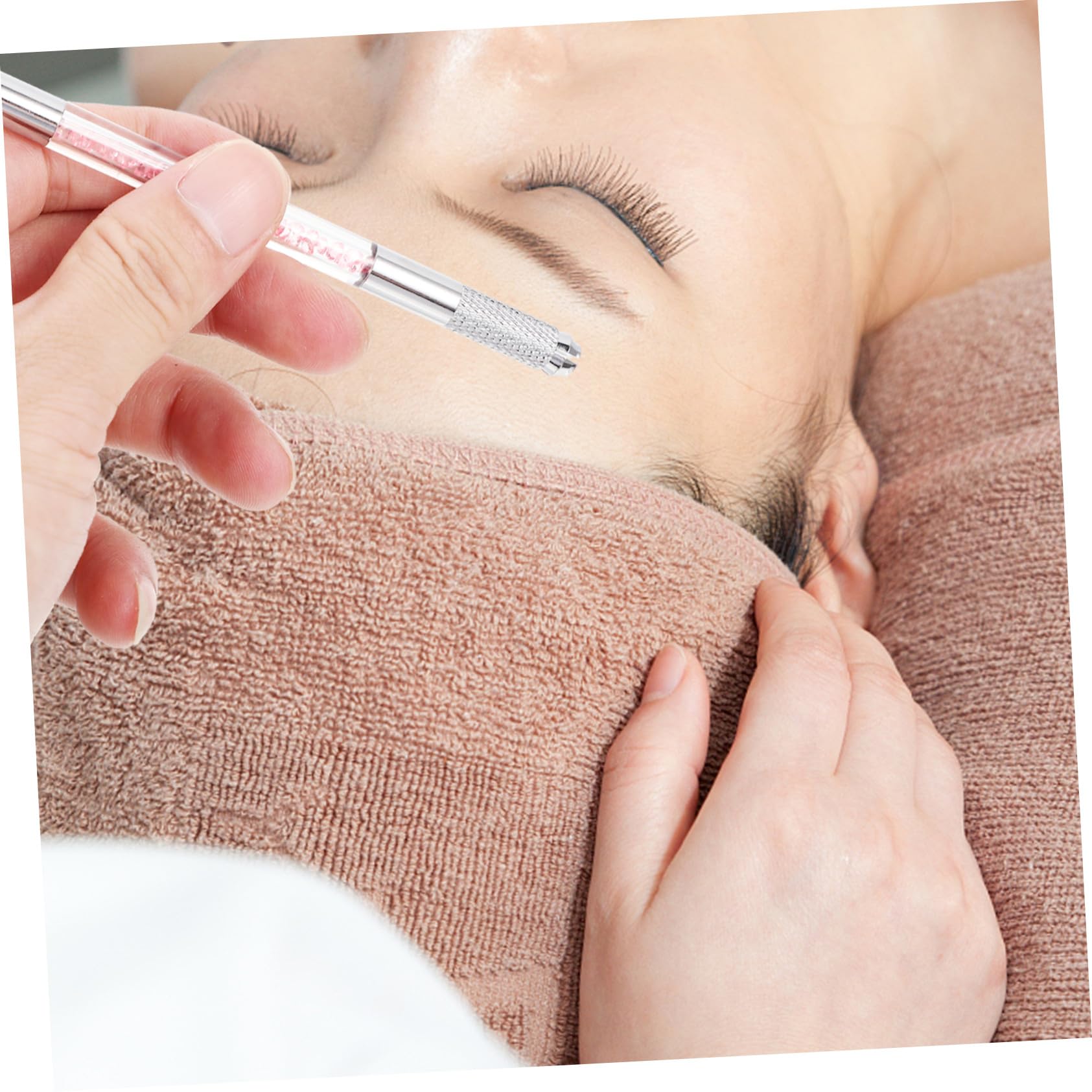 Abs Augenbrauen Stift mit Doppelkopf Microblading für Anfänger