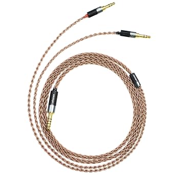 6N Single Crystal Copper Upgrade Headphone Cable 3.5mm/4.4mm/4Pin XLR Headphone Upgrade Cable for Astell&Kern AKT1P AKT5P 2nd JVC HA-SW01 HA-SW02 2.5mm Plug