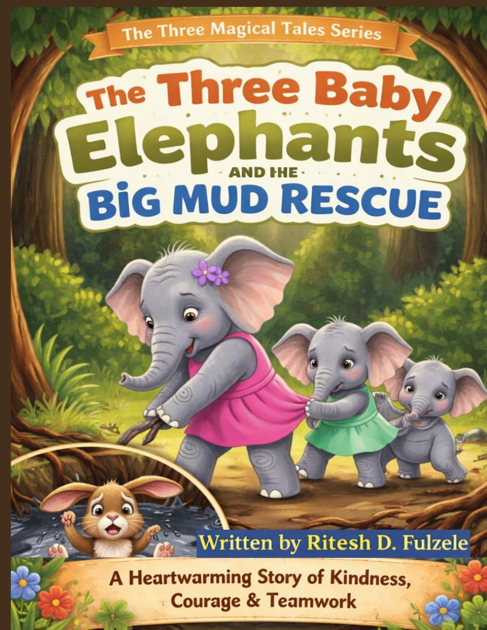 THE THREE BABY ELEPHANTS AND THE BIG MUD RESCUE: THE THREE MAGICAL TALES SERIES