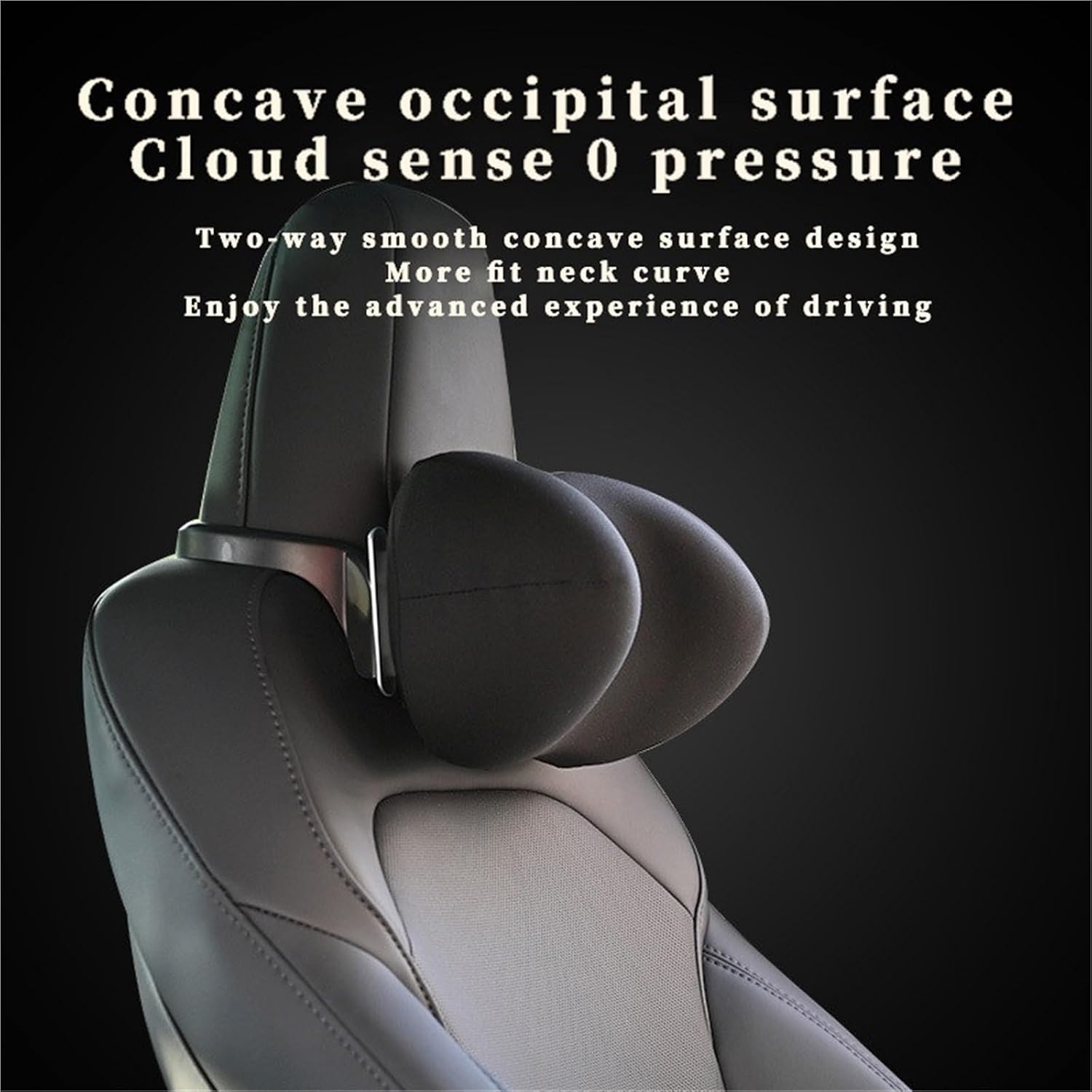 Compatible For Tesla Model 3 2024 Car Seat Headrest Neck Pillow Model Y Soft Comfort Memory Cushion Neck Protect 2023 Interior Accessories(Right)