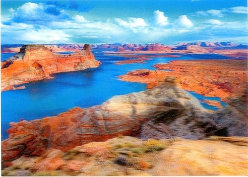 Miniatura 2 de USA Lakes: Lake Powell, Lake Tahoe y Crater Lake - 3 tarjetas de felicitación lenticulares 3D