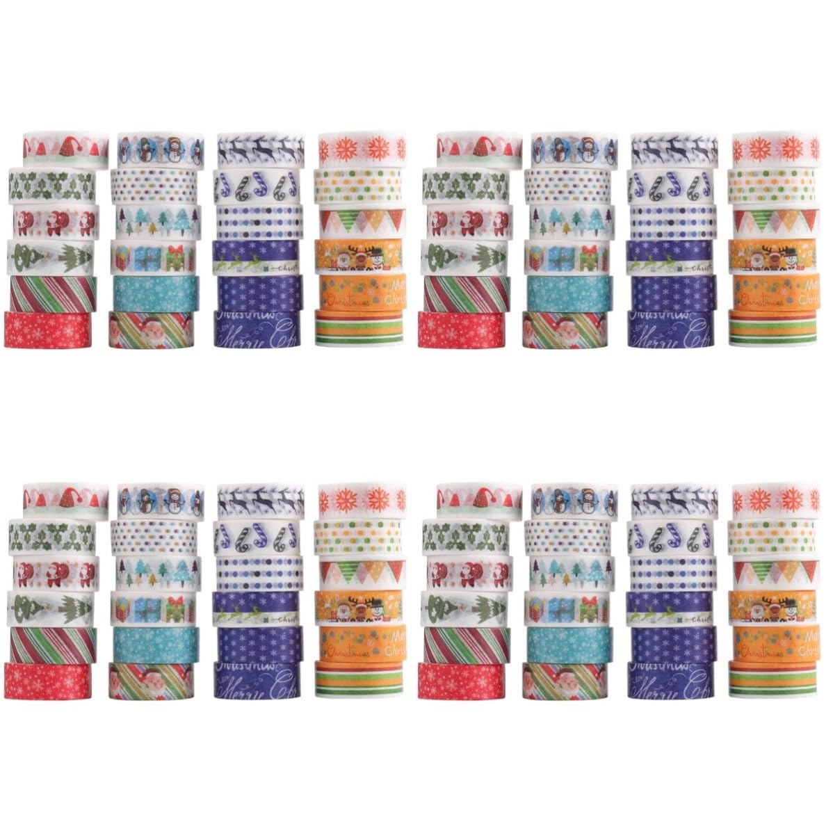 BESPORTBLE 96 Rollos Cinta Washi Navideña Creativa para Manualidades,