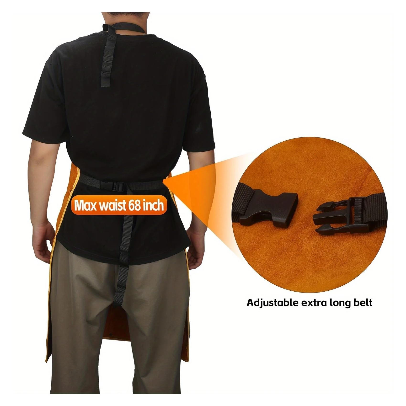 Delantal de soldadura de PU resistente