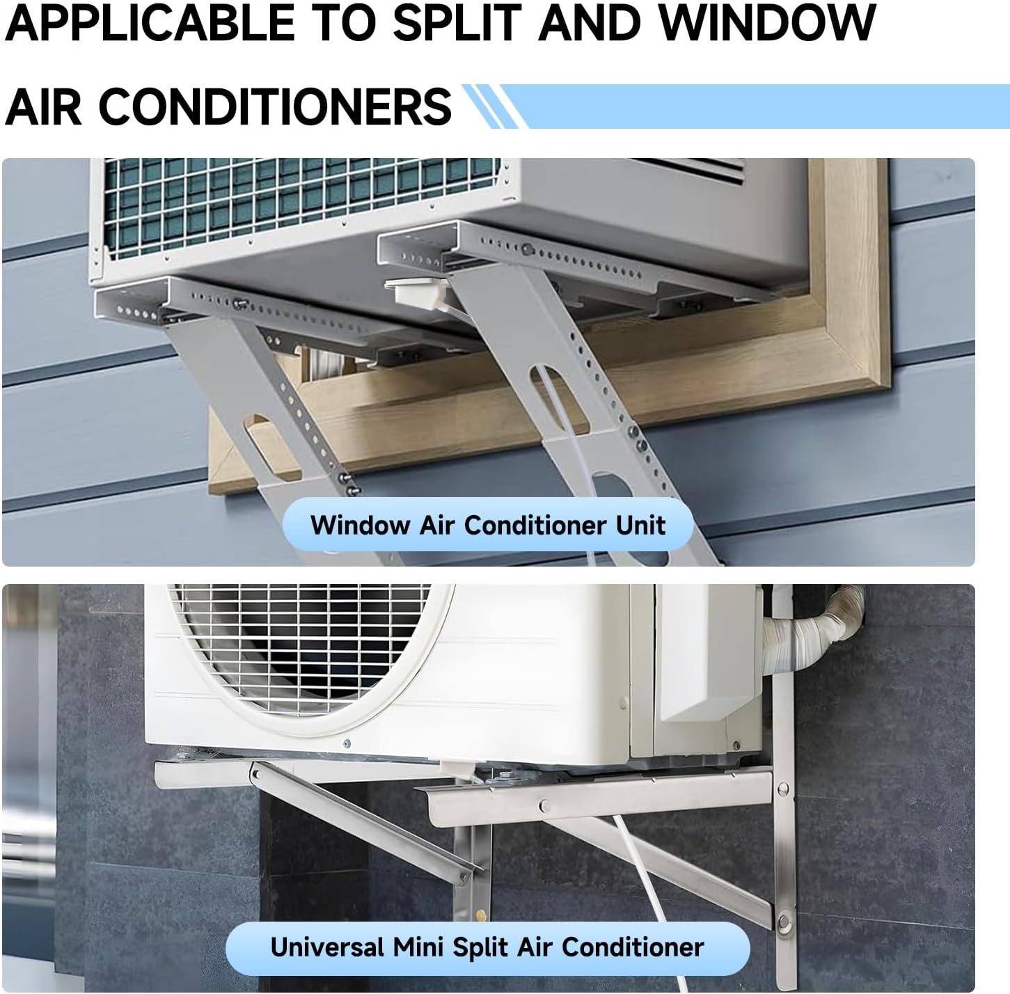 10FT Magnetic Air Conditioner Drain Hose,Window Air Conditioning Drainage Kit,Portable AC Drain Hose Connector, With Transparent Pipe, Suitable For Window Air Conditioning And Mini Split Units