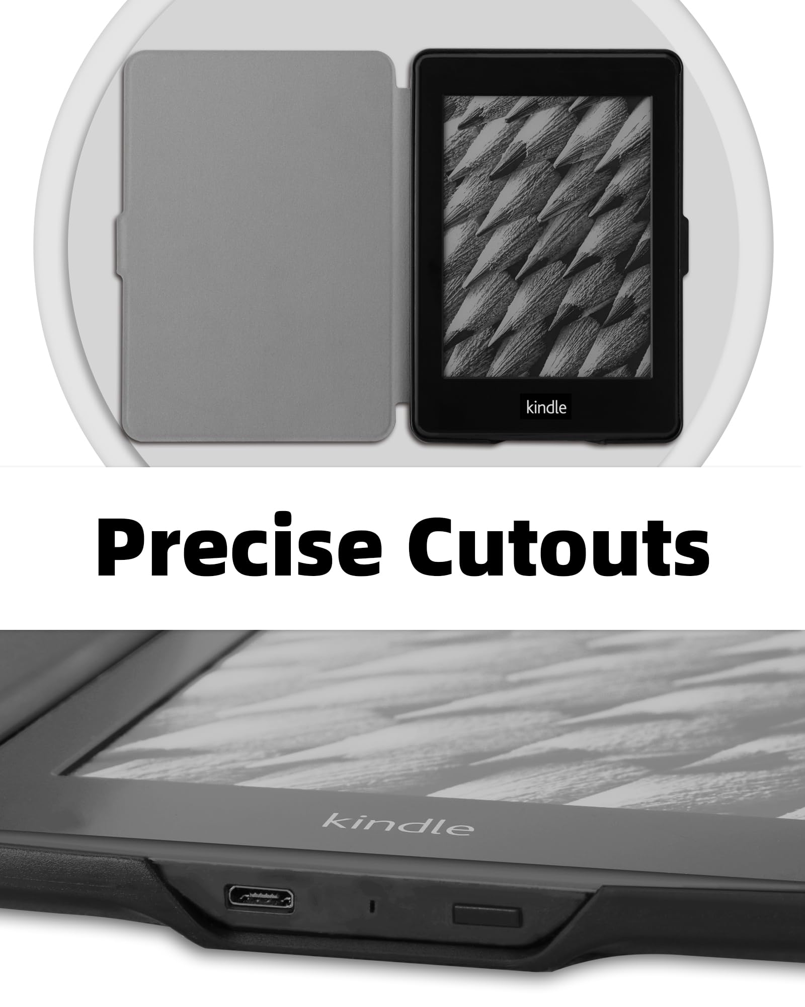 Walnew Custodia Sleeve Ultra Leggera Per Kindle Paperwhite, Voyage, Touch E Kobo Glo HD – Chiusura Magnetica, 19,3 X 14,5 Cm