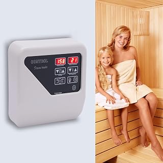 Saunasteuerung 3-9KW 8+4 Mode Saunaofen External Sauna Steuerung Controller Externe Saunasteuergerät Steuereinheit Saunakontrolle Für Heimsauna, Kommerzielle Anlässe