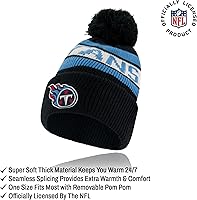 Vista 9 de Ultra Game Gorro de invierno de punto súper suave oficial de la NFL con guantes extra cálidos para pantalla táctil