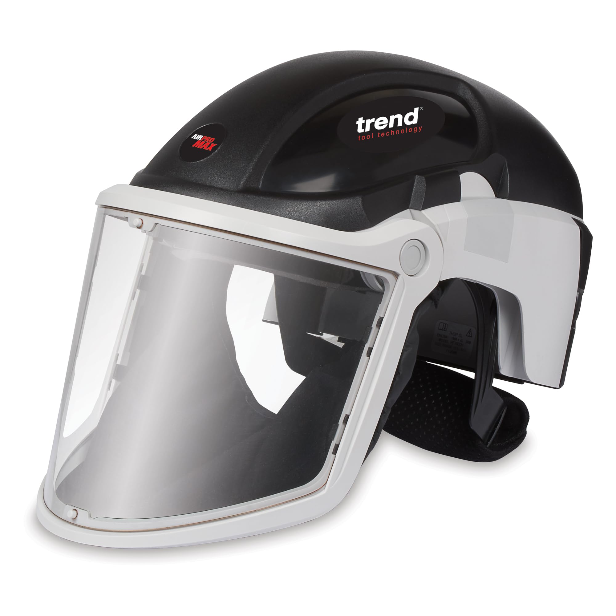 TREND Airshield Pro Max Vollgesichts-Atemschutzhelm mit Luftzirkulation und Kopf- & Augen-Schutz, AIR/PRO/M