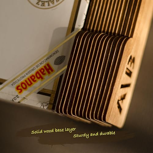 Miniatura 5 de Separadores de discos de vinilo con pestañas alfabéticas A-Z, 13 piezas separadoras de madera para álbum LP, cómics, archivador, revista,