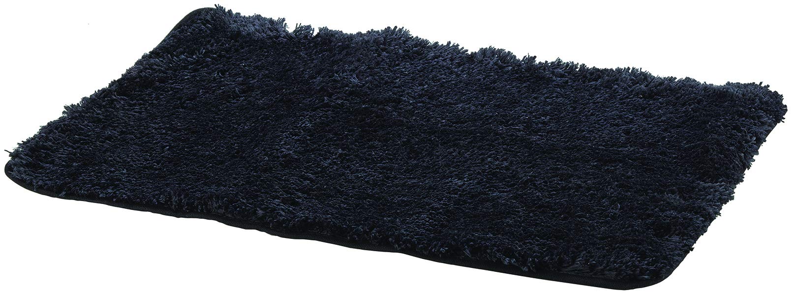 Tapis de salle de bain noir King Home rectangulaire et moelleux