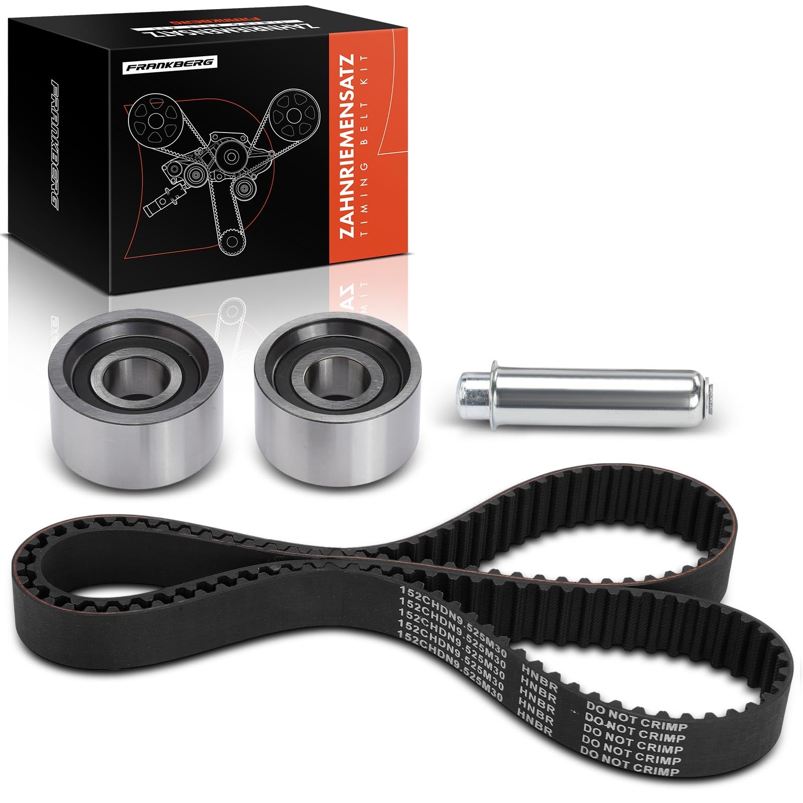 Frankberg Kit cinghia di distribuzione set cinghia di distribuzione | Compatibile con: Arena Kasten A97, Ducato Panorama 290, Boxer pianale/telaio 244, Ducato Bus 230, Scatola mascotte