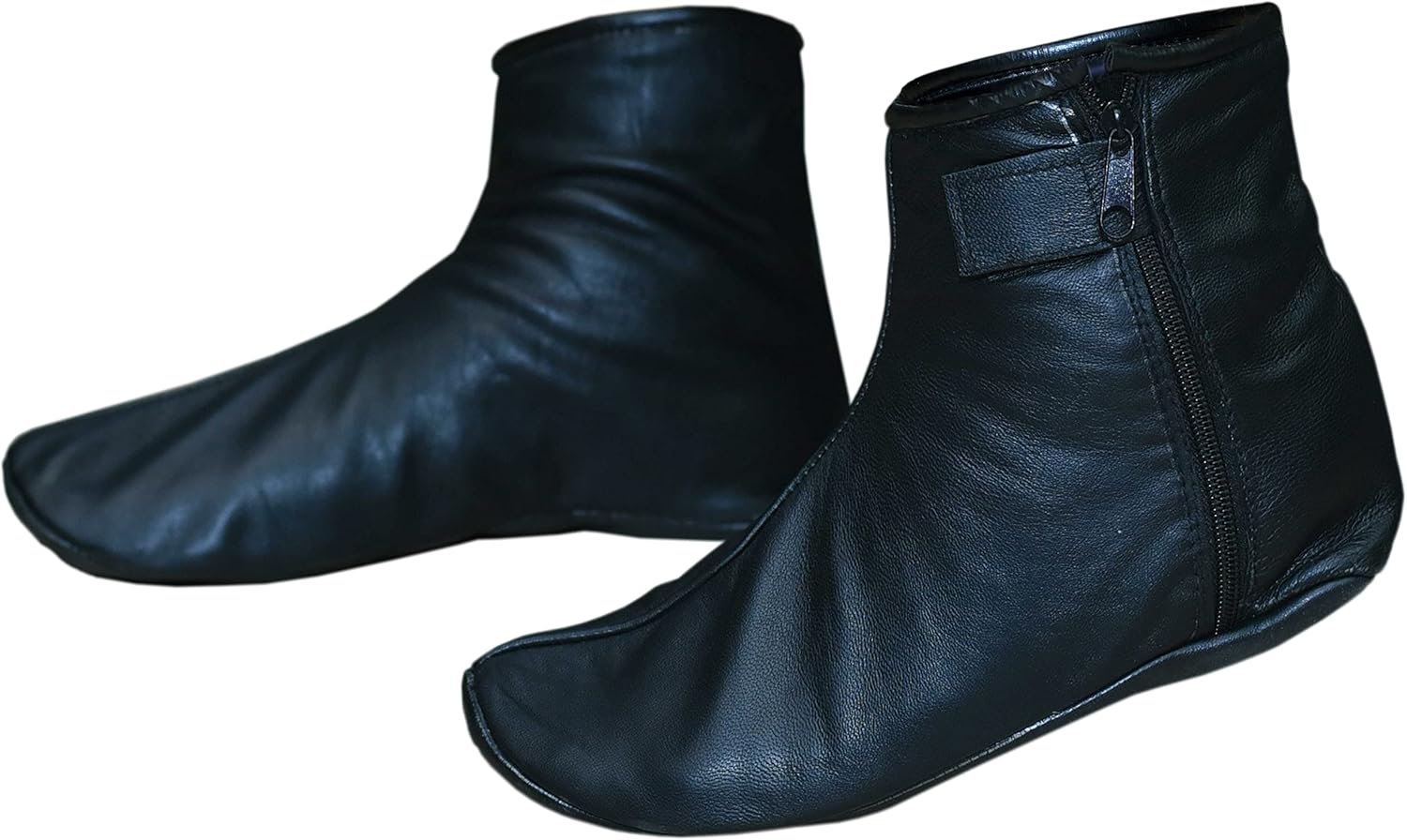 Shanan Men Women Unisex Real Black Sheep skin Leather Socks with Fleece Lined Sizes 6 to 11 - Image 4