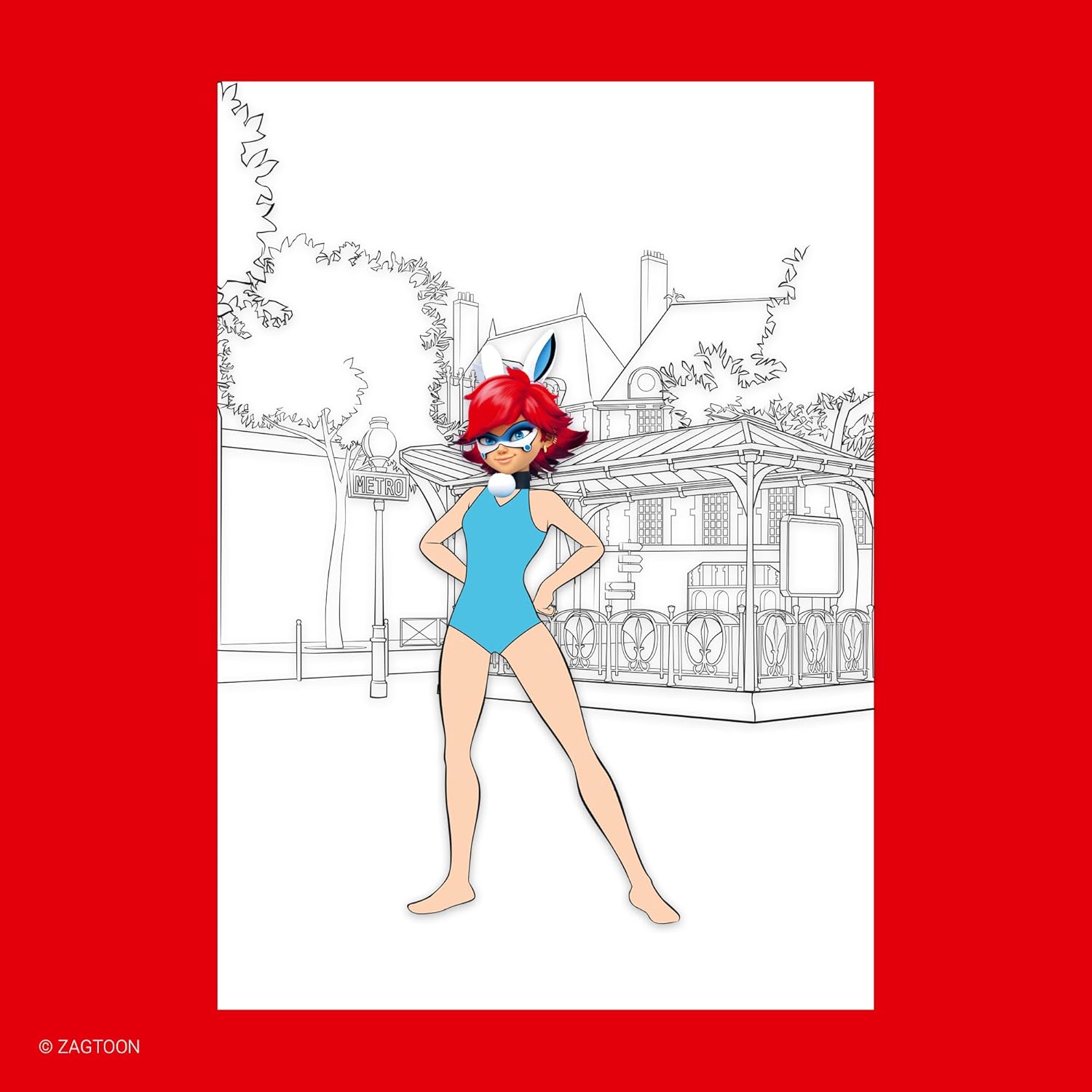 Book 'n' app: Dress & Color ME - ZAG Heroez Miraculous - 3-in-1 Activity Book, Mix & Match Stickers, Character Dress-Up, Fashion Coloring, Kids 4+