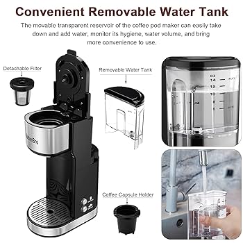 コーヒーメーカー Amazon | シングルサーブコーヒーメーカー Kカップ リザーバー