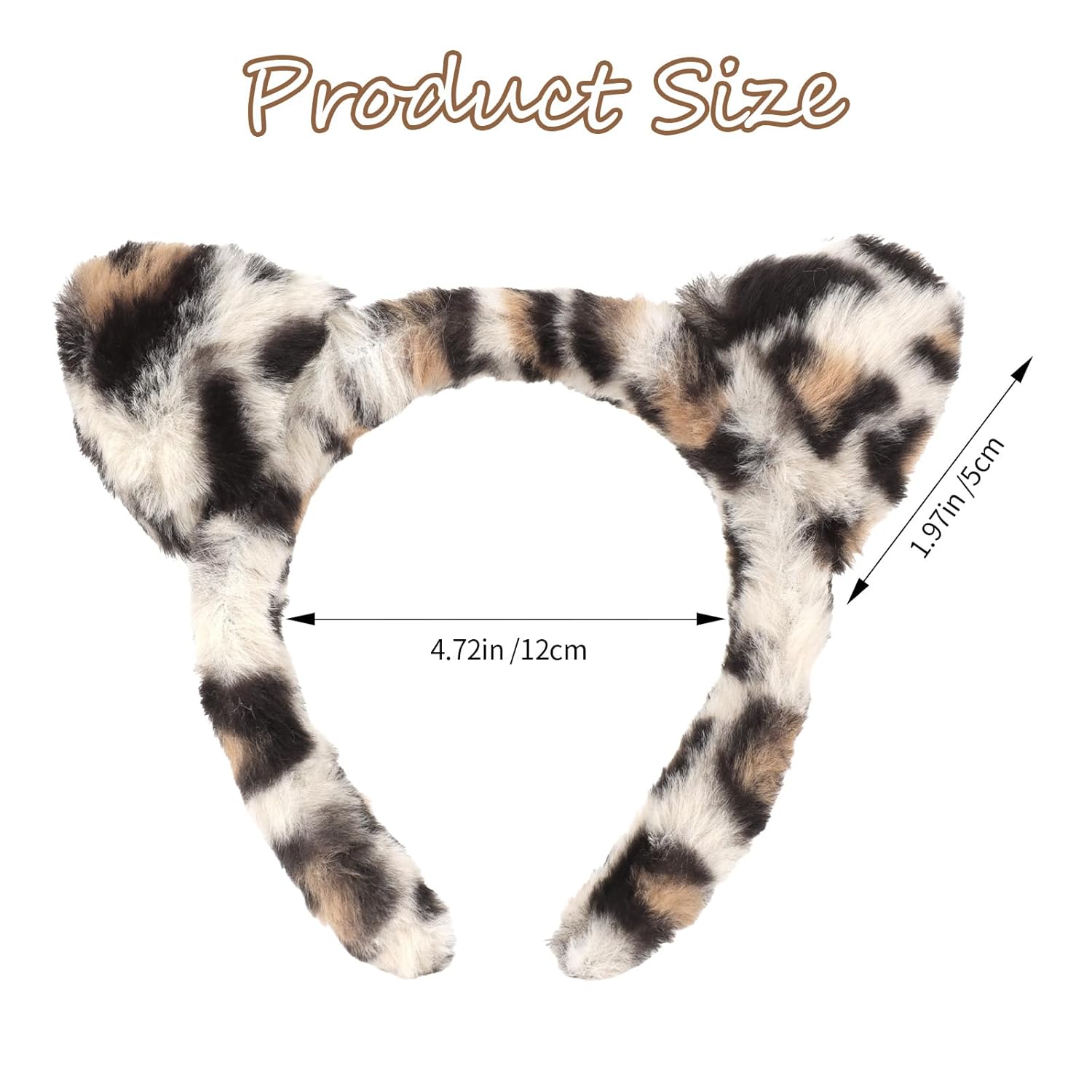 Jaciya Cat Ears Headbands for Women Leopard Headband Cheetah Ears Head Bands Party Costume Hair Accessories - Image 2