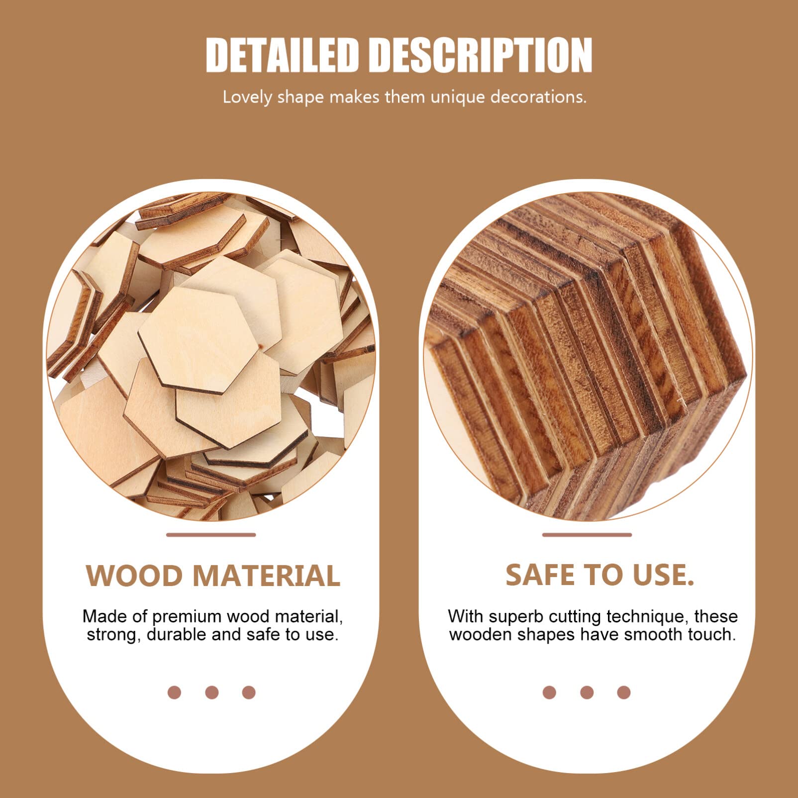 LALAGO Lot De 100 Disques De Bois 3,7 X 6,8 Cm - Étiquettes En Bois Pour Bricolage Et Décoration