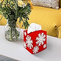 Vista 124 de Tissue Box Cover Square Decorative Tissue Box Holder Cute Funny Cube Tissue Case Cover-Alpaca Tissue Box Cover