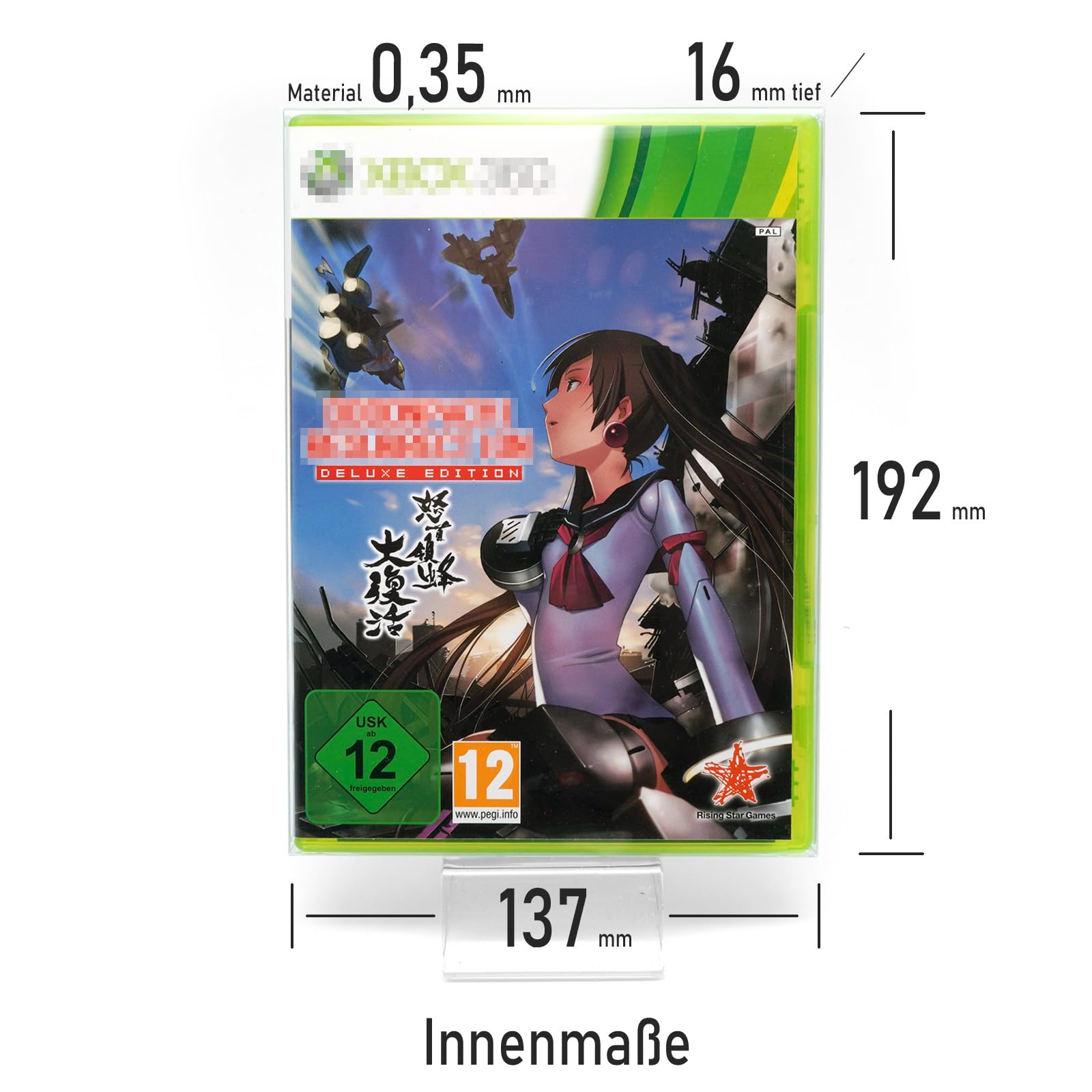 RetroRetter 50x Schutzhüllen V2 für Xbox 360 Spiele OVP 0,35 mm - Game Box Protector Cases