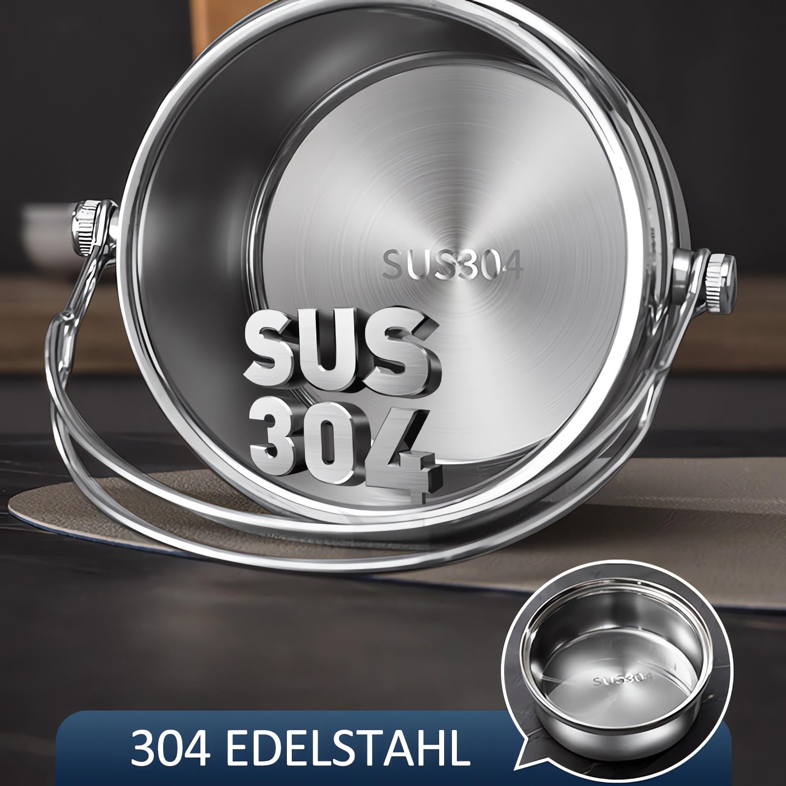 Contenitore Termico Alimenti 1000ml | Acciaio Inox 304 | Doppia Parete | Mantiene Caldo 1-3 Ore - Foto 8