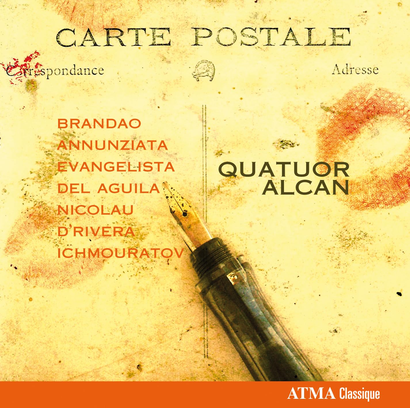 Carte Postale [Audio CD] BRANDAO / ANNUNZIATA / EVANGELIS; Quatuor Alcan and Brandao; Annunziata; Evangelis