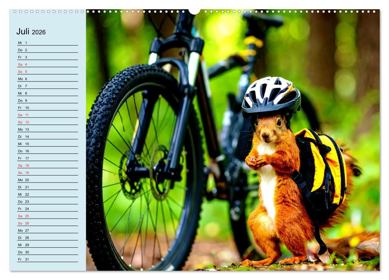 Tierisch kreativ: Hobbies im Tierreich (hochwertiger Premium Wandkalender 2026 DIN A2 quer), Kunstdruck in Hochglanz: Lachen garantiert! Unser ... Freizeit mit Stil genießen! (CALVENDO Spass)