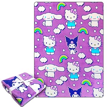 Amazon.com: SANRIO Hello Kitty and Friends Fleece Blanket