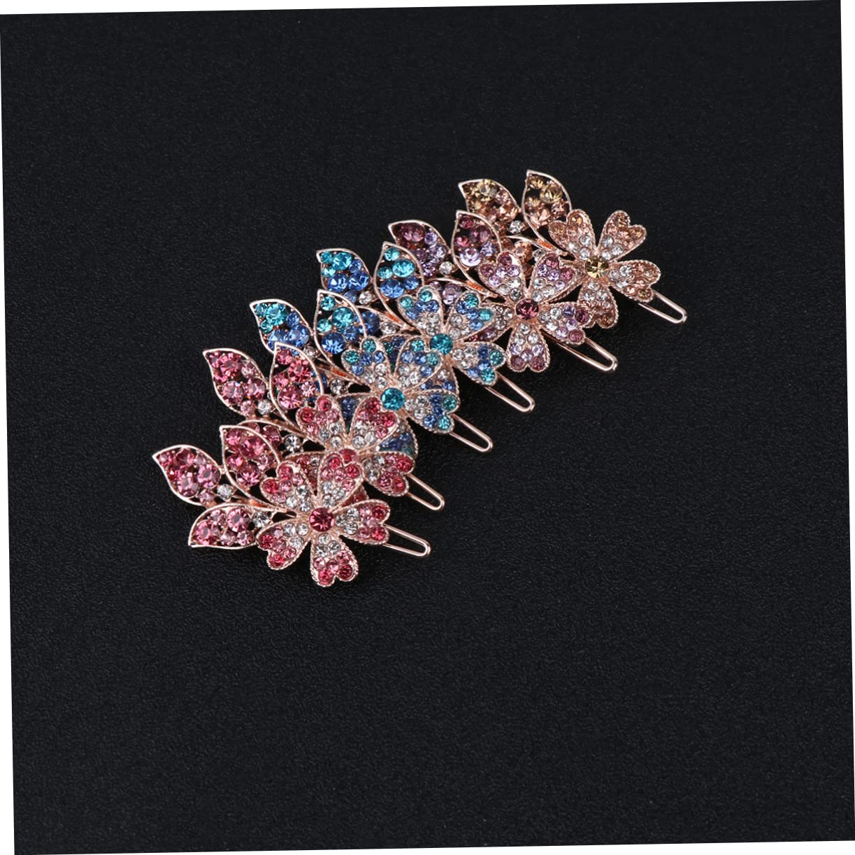 18stücke Teiliges Rhinestone Haarklammern Für Frauen Elegante Blumen-haarspangen Verzierte Bobby Für Hochzeiten Und Besondere Anlässe Schicke Haarschmuck-accessoires Für