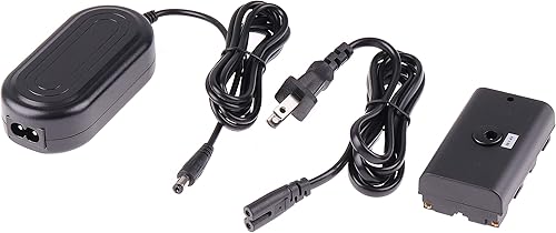 Miniatura 4 de foto4easy Foto4easy - Adaptador de corriente alterna con batería ficticia NP-F, upler de CC para Sony NP-F970 NP-F960 NP-F770 NP-F750 NP-F550 para
