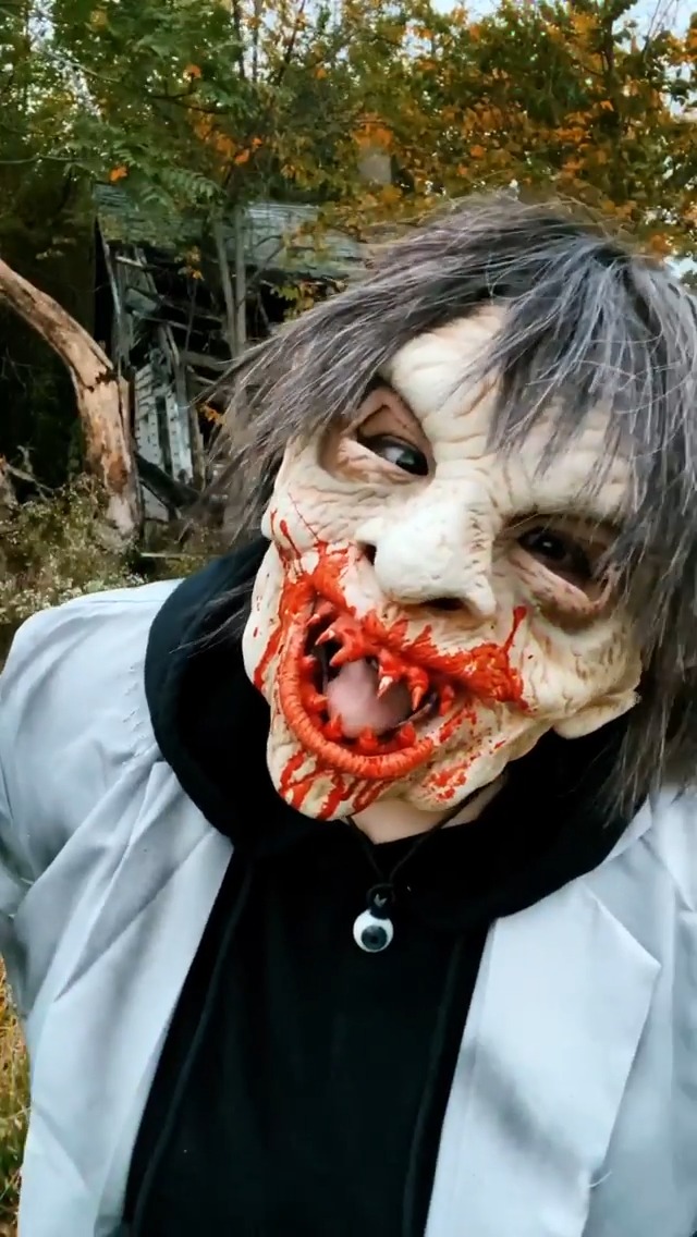 Amazon.com: Zagone Yummy Mask, Zombie Vampire Monster with sharp