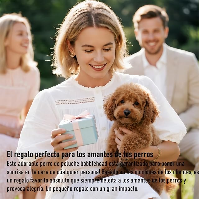 Foto 6 de 7 de Fontee Auto Coche Pequeño Juguete Perro con Cabeza Tambaleante Cabeceo Asintiendo Perros Salpicadero…