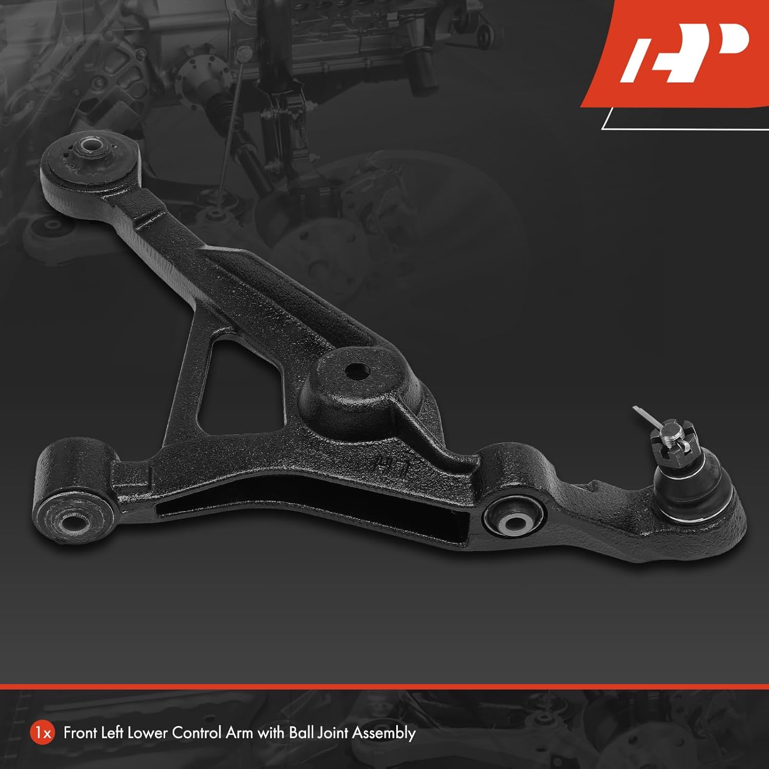 A-Premium Front Left Lower Control Arm, with Ball Joint & Bushing, Compatible with Chrysler Sebring 96-06, Cirrus 95-00, Dodge Stratus 95-06, Plymouth Breeze 96-00