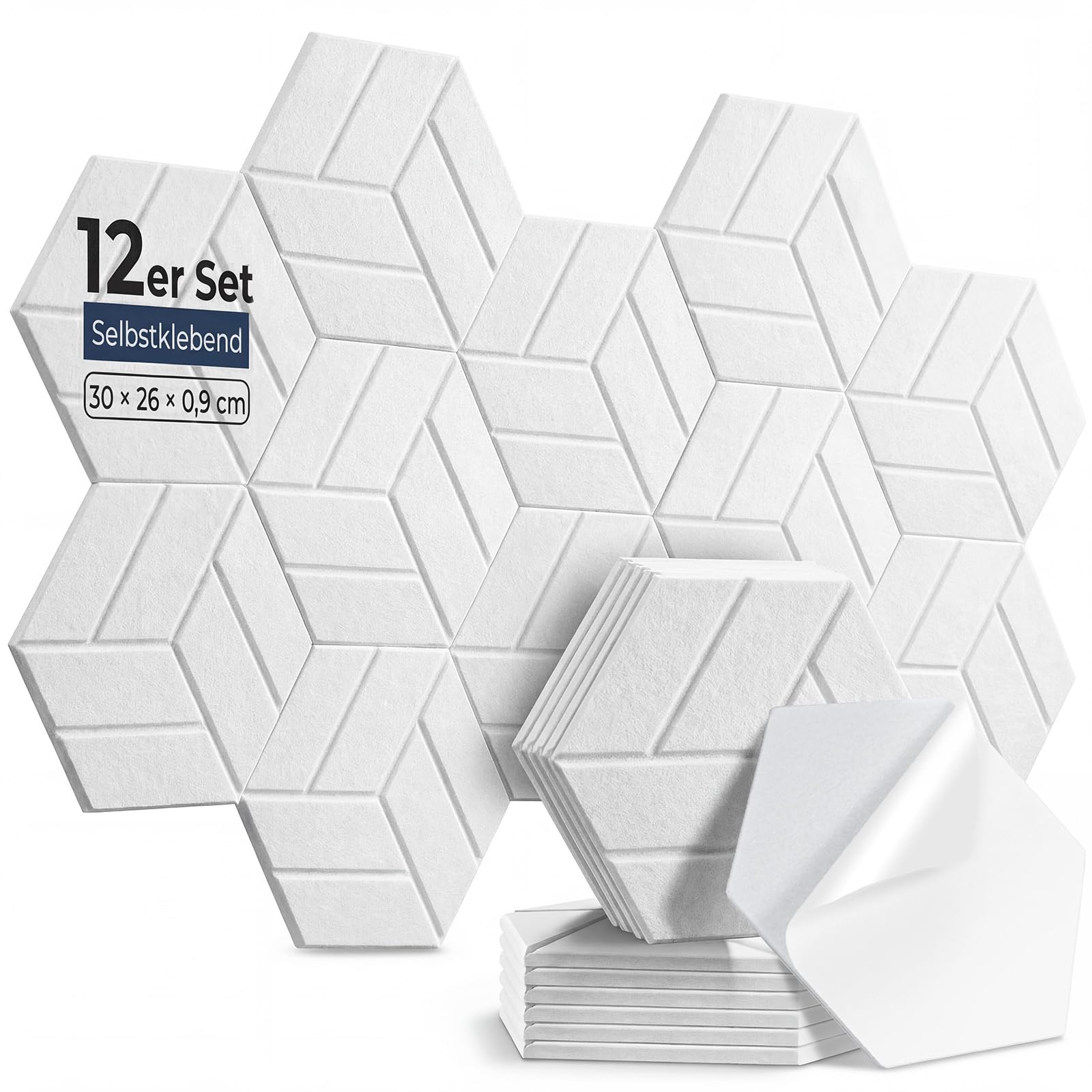 12 LBXKX-Ssamoprzylepne białe