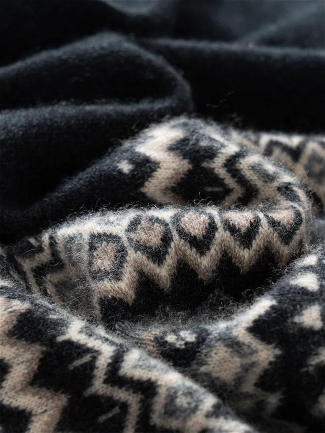 Sweter Damski Vintage Z Kaszmiru, Z Kapturem I Zamkiem Błyskawicznym, Gruby, Miękki, Ciepły, Luźny, Dzianinowy, Jesienno-zimowy(L)