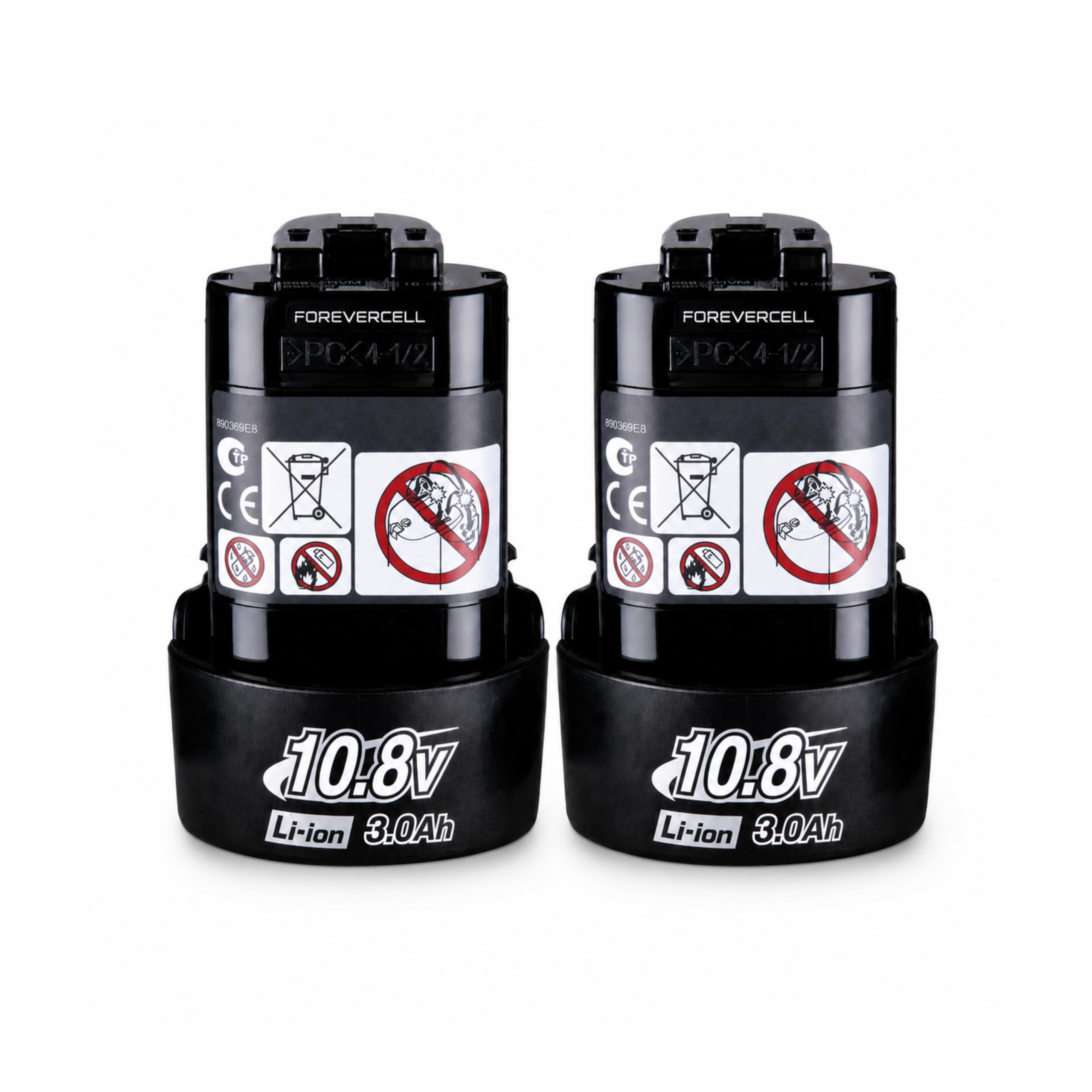 Juego de 2 baterías de repuesto de 10,8 V y 3,0 Ah compatibles con Makita 10,8 V batería de ion de litio